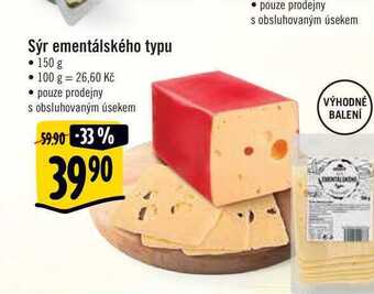 Albert Sýr ementálského typu • 150 g nabídka