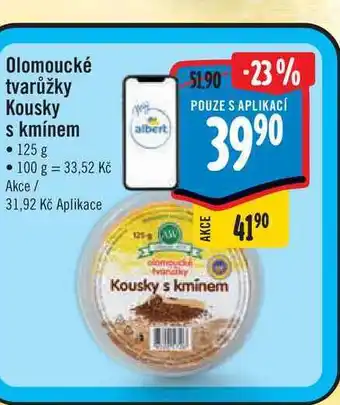 Albert Olomoucké tvarůžky kousky s kmínem • 125 g nabídka
