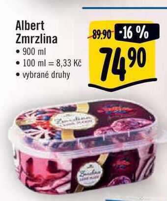 Albert Albert zmrzlina • 900 ml nabídka