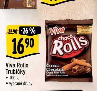 Albert Viva rolls trubičky • 100 g nabídka