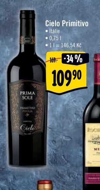 Albert Cielo primitivo 0,75 l nabídka