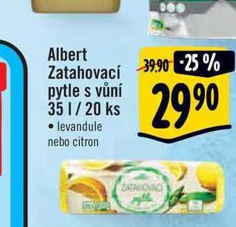 Albert Albert zatahovací pytle s vůní 35 l/ 20 ks nabídka