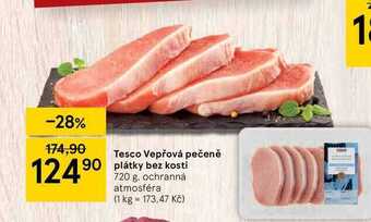 Tesco Tesco vepřová pečeně plátky bez kosti 720 g nabídka