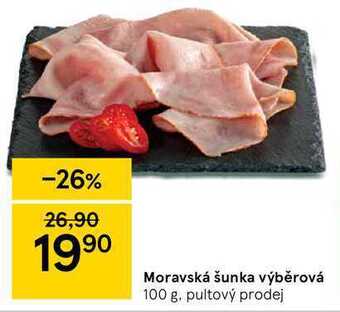 Tesco Moravská šunka výběrová 100 g nabídka
