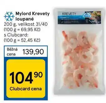 Tesco Mylord krevety loupané 200 g nabídka