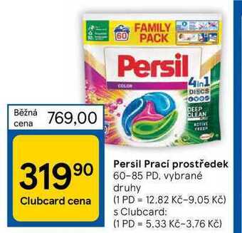 Tesco Persil prací prostředek 60-85 pd nabídka