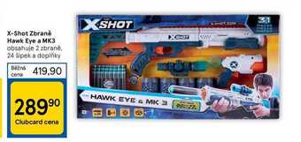 Tesco X-shot zbraně hawk eye a mk3 nabídka