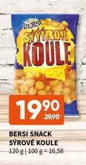 Terno Bersi snack sýrové koule nabídka
