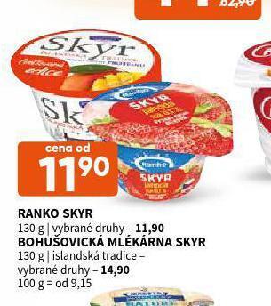 Terno Bohušovická mlékárna skyr nabídka