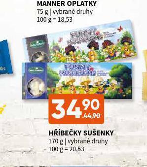 Terno Hříbečky sušenky nabídka