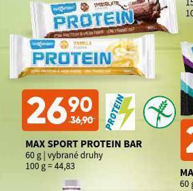 Terno Max sport protein bar nabídka