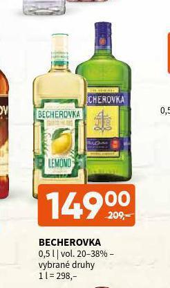 Terno Becherovka nabídka