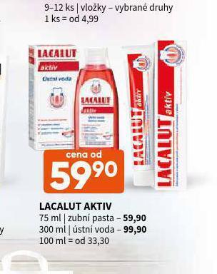 Terno Lacalut aktiv zubní pasta nabídka