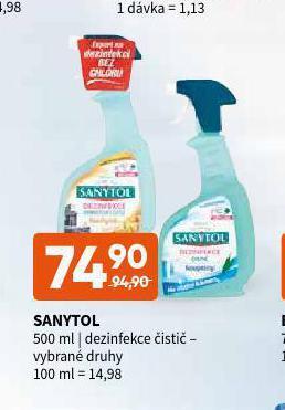 Terno Sanytol dezinfekční čistič nabídka