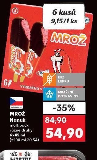 Kaufland Mrož nanuk nabídka