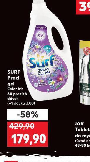 Kaufland Surf prací gel nabídka