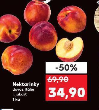 Kaufland Nektarinky nabídka