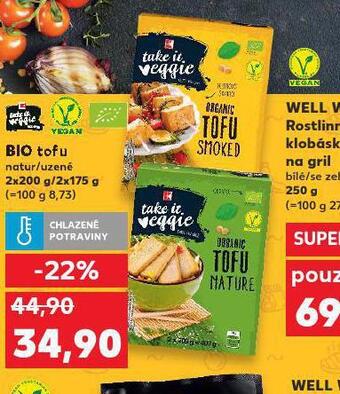Kaufland Bio tofu nabídka