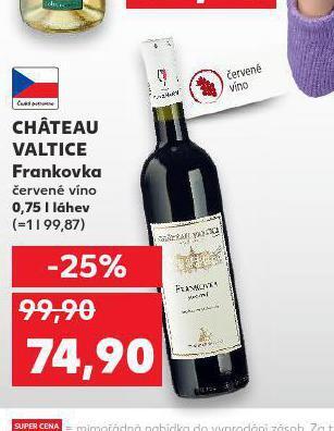Kaufland Chateau valtice frankovka nabídka