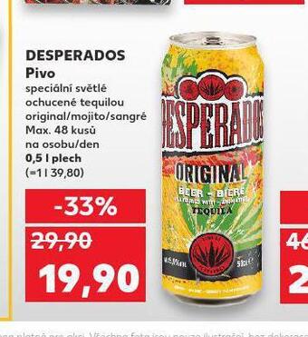 Kaufland Pivo desperados nabídka