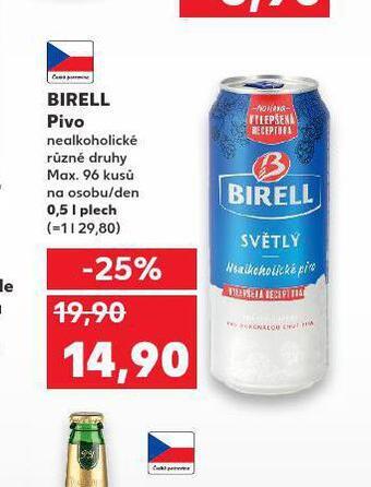 Kaufland Pivo birell nealko nabídka