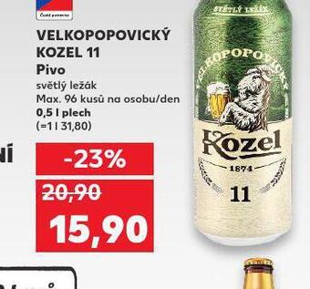 Kaufland Pivo velkopopovický kozel 11 nabídka