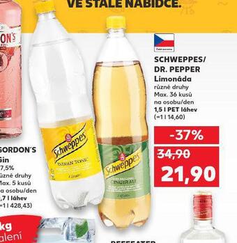 Kaufland Schweppes / dr. pepper nabídka