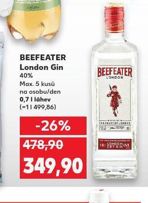 Kaufland Beefeater london gin nabídka