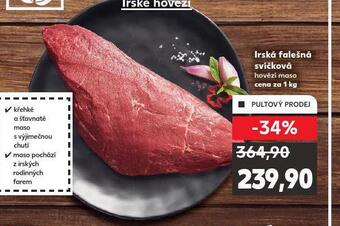 Kaufland Irská falešná svíčková nabídka