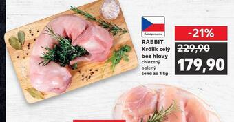 Kaufland Králík celý bez hlavy nabídka