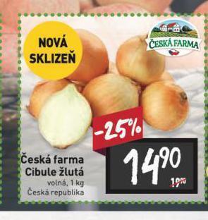 Billa Cibule žlutá nabídka