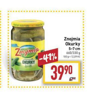 Billa Znojmia okurky nabídka