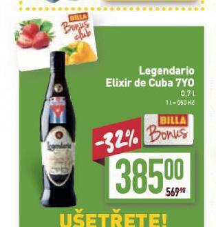 Billa Legendario elixir de cuba nabídka