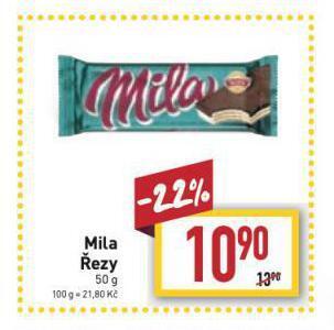 Billa Mila řezy nabídka