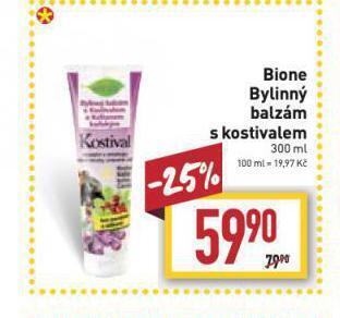 Billa Bione bylinný balzám nabídka