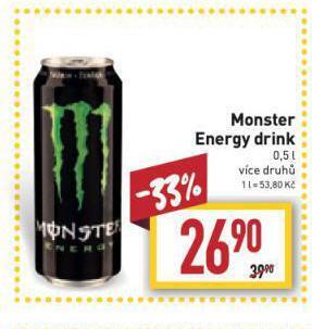 Billa Monster energy drink nabídka