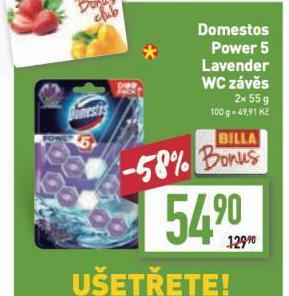 Billa Domestos wc závěs nabídka