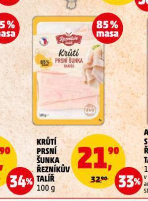Penny Market Krůtí prsní šunka nabídka