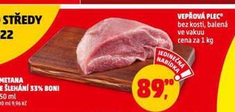 Penny Market Vepřová plec nabídka