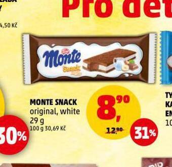 Penny Market Monte snack nabídka