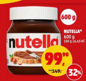 Penny Market Nutella nabídka