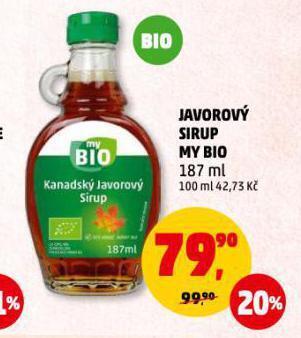 Penny Market Javorový sirup my bio nabídka
