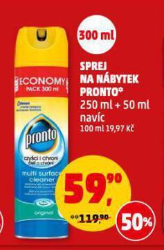 Penny Market Sprej na nábytek pronto nabídka