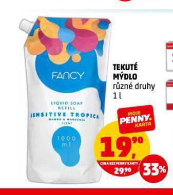 Penny Market Tekuté mýdlo nabídka
