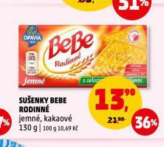 Penny Market Sušenky bebe rodinné nabídka