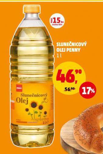 Penny Market Slunečnicový olej nabídka