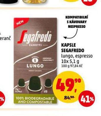 Penny Market Kávové kapsle segafredo nabídka