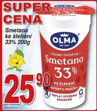 Hruška Olma smetana ke šlehání 33% 200g nabídka