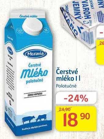 Kubík potraviny Moravia čerstvé mléko polotučné 1l nabídka