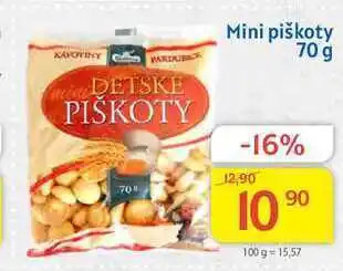 Kubík potraviny Kávoviny mini piškoty 70 g nabídka